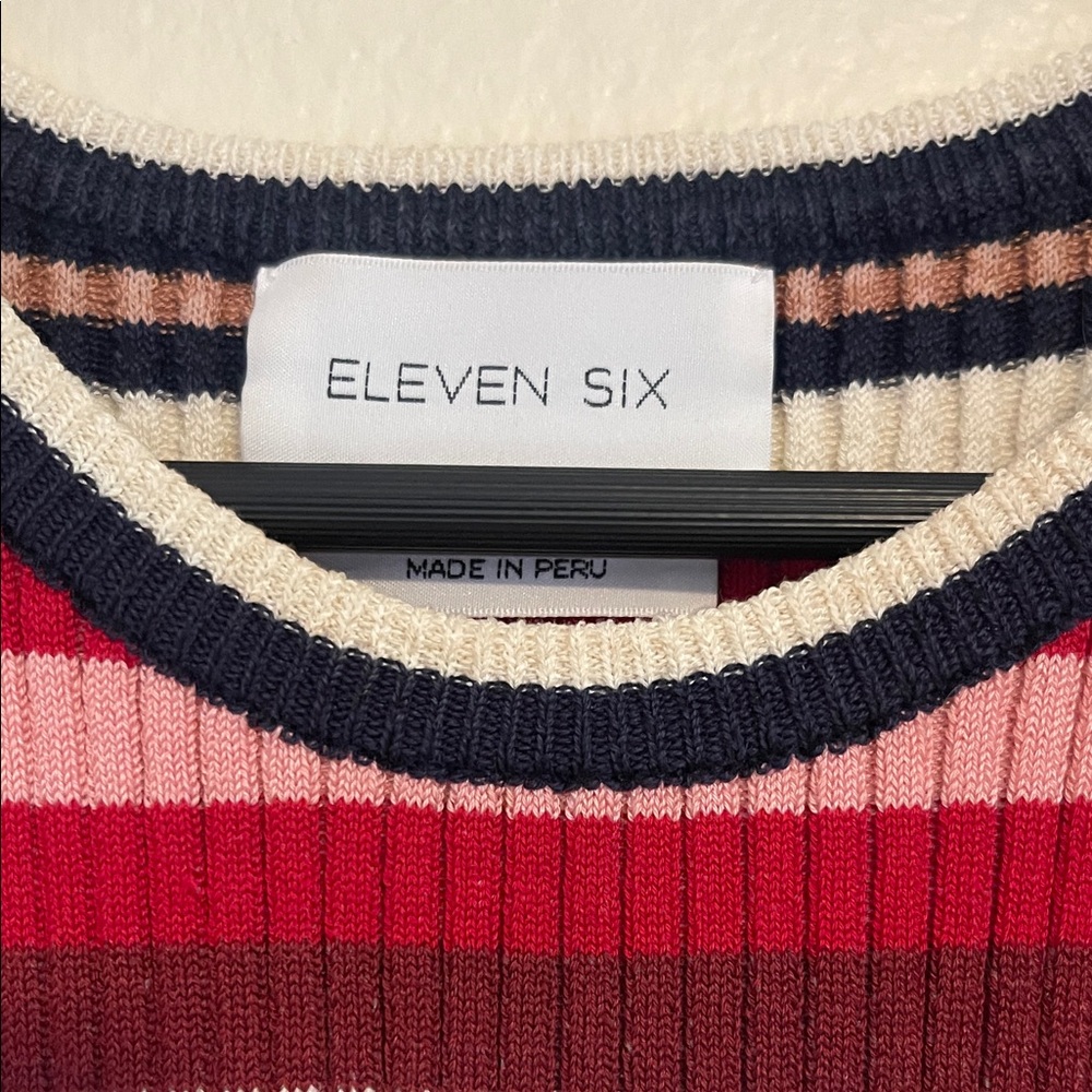 Eleven Six Multicolor Striped Ribbed Tank - Picture 2 of 7